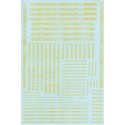 MICROSCALE DECAL 90026 - ALPHABET CONDENSED GOTHIC YELLOW - HO SCALE