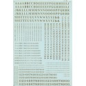 MICROSCALE DECAL 90033 - ALPHABET CONDENSED ROMAN GOLD - HO SCALE
