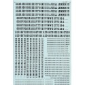 MICROSCALE DECAL 90042 - ALPHABET OLD WEST STYLE BLACK - HO SCALE