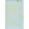 MICROSCALE DECAL 90216 - ALPHABET GRAFFITI STYLE YELLOW - HO SCALE