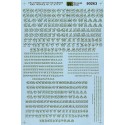 MICROSCALE DECAL 90263 - ALPHABET CIRCUS STYLE GOLD - HO SCALE