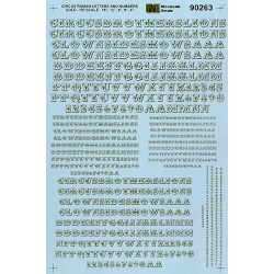 MICROSCALE DECAL 90263 - ALPHABET CIRCUS STYLE GOLD