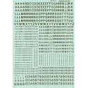 MICROSCALE DECAL 70103 - ALPHABET RAILROAD GOTHIC GOLD - N SCALE