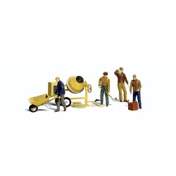 WOODLAND A2753 PAINTED FIGURES - MASONRY WORKERS - O SCALE