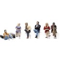 WOODLAND A2759 PAINTED FIGURES - PEOPLE SITTING - O SCALE