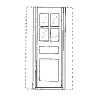 GRANDT LINE 50 - D&RGW CABOOSE DOORS - O SCALE
