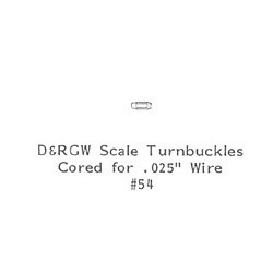 GRANDT LINE 54 - D&RGW TURNBUCKLES - O SCALE
