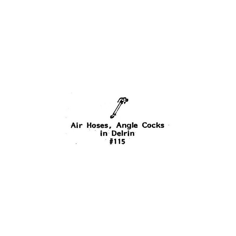 GRANDT LINE 115 - AIR HOSES & ANGLE COCKS - O SCALE