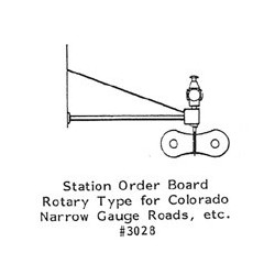GRANDT LINE 3028 - STATION ORDER BOARD - ROTARY TYPE - O SCALE