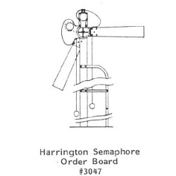 GRANDT LINE 3047 - HARRINGTON SEMAPHORE ORDER BOARD - O SCALE