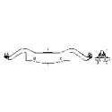 GRANDT LINE 3056 - D&RGW PASSENGER CAR TRUCKS - CAST STEEL BOLSTER - O SCALE