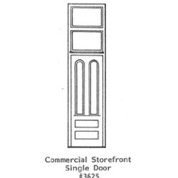 GRANDT LINE 3625 - COMMERCIAL STOREFRONT SINGLE DOOR - O SCALE