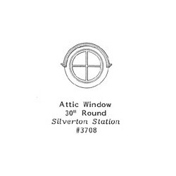 GRANDT LINE 3708 - ATTIC WINDOW - 30" ROUND - O SCALE
