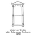 GRANDT LINE 3731 - VICTORIAN WINDOW WITH TRIANGULAR PEDIMENT - O SCALE