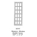 GRANDT LINE 3747 - MASONRY WINDOW DOUBLE HUNG - 104" X 37-1/2" - O SCALE