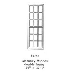 GRANDT LINE 3747 - MASONRY WINDOW DOUBLE HUNG - 104" X 37-1/2" - O SCALE