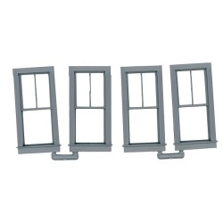 GRANDT LINE 3766 - 28" X 64" 2/1 DOUBLE HUNG WINDOW - O SCALE