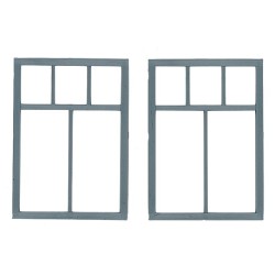 GRANDT LINE 3770 - 56" X 82" 5 PANE COMMERCIAL WINDOW - O SCALE