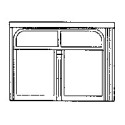 GRANDT LINE 3807 - HALL SCOTT DOUBLE WINDOWS - O SCALE