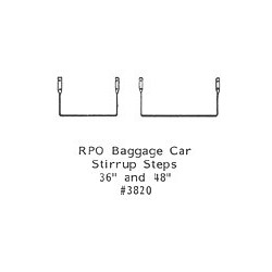 GRANDT LINE 3820 - RPO / BAGGAGE CAR STIRRUP STEP - O SCALE