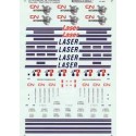MICROSCALE DECAL 60-804 - CANADIAN NATIONAL LASER 48' REFRIGERATED CONTAINERS - N SCALE