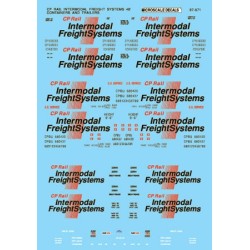 MICROSCALE DECAL 60-671 - CANADIAN PACIFIC INTERMODAL 48' CONTAINERS - N SCALE