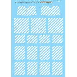 MICROSCALE DECAL 60-738 - CANADIAN PACIFIC DIESEL LOCOMOTIVE STRIPES - N SCALE