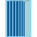 MICROSCALE DECAL 60-1127 - CENTRAL OF GEORGIA PASSENGER STRIPES - N SCALE