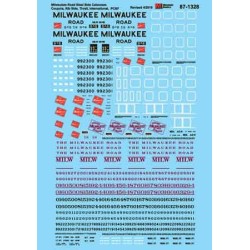 MICROSCALE DECAL 60-1328 - MILWAUKEE ROAD CABOOSES - N SCALE