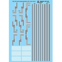 MICROSCALE DECAL 60-618 - NEW YORK CENTRAL DIESEL LOCOMOTIVE STRIPES - N SCALE