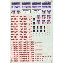 MICROSCALE DECAL 60-223 - UNION PACIFIC CABOOSES - N SCALE