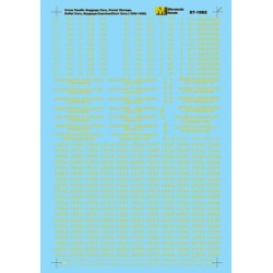 MICROSCALE DECAL 60-1082 - UNION PACIFIC PASSENGER CARS - N SCALE