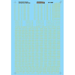 MICROSCALE DECAL 60-1085 - UNION PACIFIC PASSENGER CARS - N SCALE