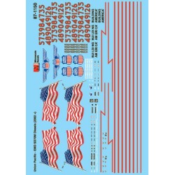 MICROSCALE DECAL 60-1150 - UNION PACIFIC DIESEL LOCOMOTIVES - N SCALE