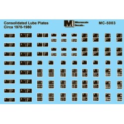 MICROSCALE DECAL 60-5003 - COTS DOUBLE PANELS - CIRCA 1970-1980 - N SCALE