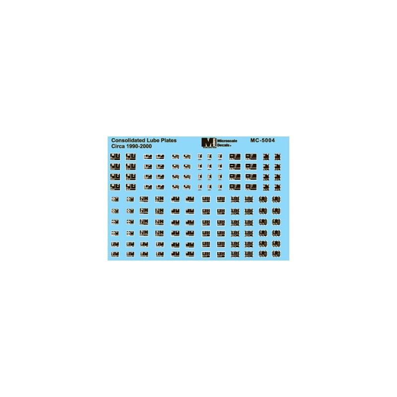 MICROSCALE DECAL 60-5004 - COTS TRIPLE PANELS 1990+ - N SCALE