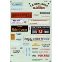MICROSCALE DECAL 60-165 - STRUCTURE SIGNS - INDUSTRIAL TOWNS & CITIES - N SCALE