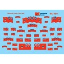 MICROSCALE DECAL 60-4371 - CANADIAN FLAGS - PRE 1965 - N SCALE