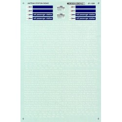 MICROSCALE DECAL 87-1036 - AMTRAK STATION SIGNS - HO SCALE