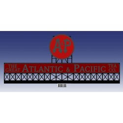 MILLER 88-0151 - NEON SIGN - ATLANTIC & PACIFIC BILLBOARD - LARGE