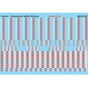 MICROSCALE DECAL MC-4122 - CONSPICUITY STRIPES FOR TRAILERS & RAIL EQUIPMENT - HO SCALE
