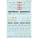 MICROSCALE DECAL 87-310 - ASSORTED CONTAINERS - AMERICAN PRESIDENTS LINE, BARBER BLUE SEA & NOL - HO SCALE