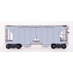 INTERMOUNTAIN 43699 - UNDECORATED KIT - 1958 CU.FT. 2 BAY COVERED HOPPER - OPEN SIDE - HO SCALE