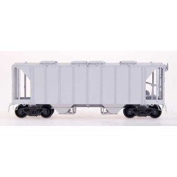INTERMOUNTAIN 43698 - UNDECORATED KIT - 1958 CU.FT. 2 BAY COVERED HOPPER - CLOSED SIDE - HO SCALE