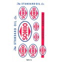 SCALE SIGNS - SOHI-2 - SOHIO - STANDARD OIL GAS STATION SIGNS - HO SCALE