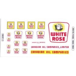 SCALE SIGNS - WHIT-1 - WHITE ROSE GAS STATION SIGNS - HO SCALE