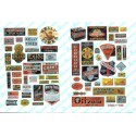 JL INNOVATIVE - 373- OIL & TIRE SIGNS FOR GAS STATIONS - HO SCALE