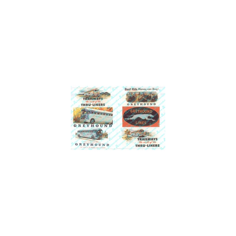 JL INNOVATIVE - 374 - VINTAGE BUS BILLBOARD SIGNS - 1950s - HO SCALE