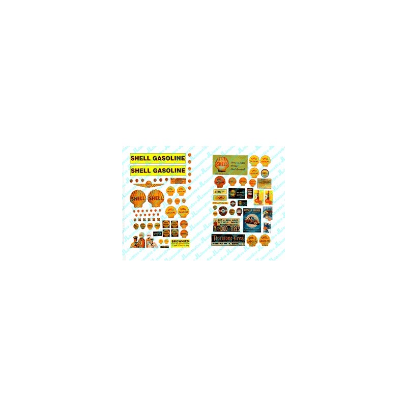JL INNOVATIVE - 488 - SHELL GAS STATION SIGNS - HO SCALE