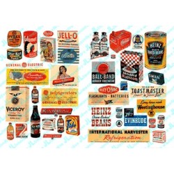 JL INNOVATIVE - 682 - HOUSEHOLD SIGNS - 1940s - 1950s - N SCALE